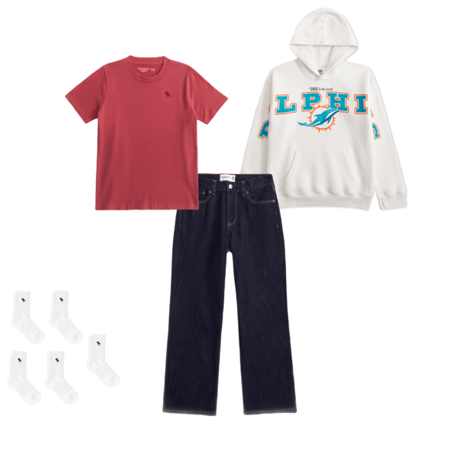 miami dolphins graphic popover hoodie