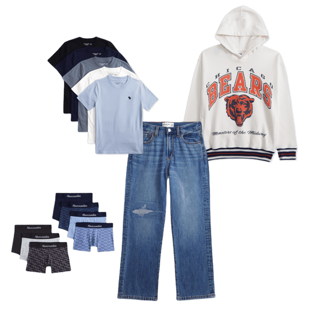 chicago bears graphic popover hoodie