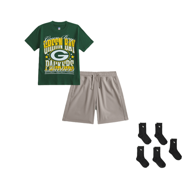 ypb logo tape shorts