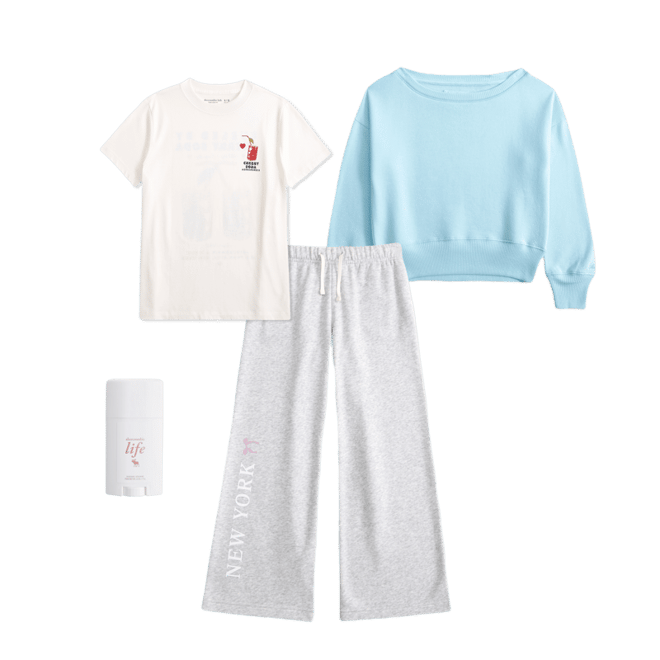 essential off-the-shoulder sweatshirt