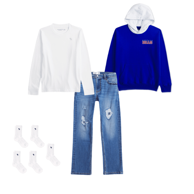 buffalo bills graphic popover hoodie