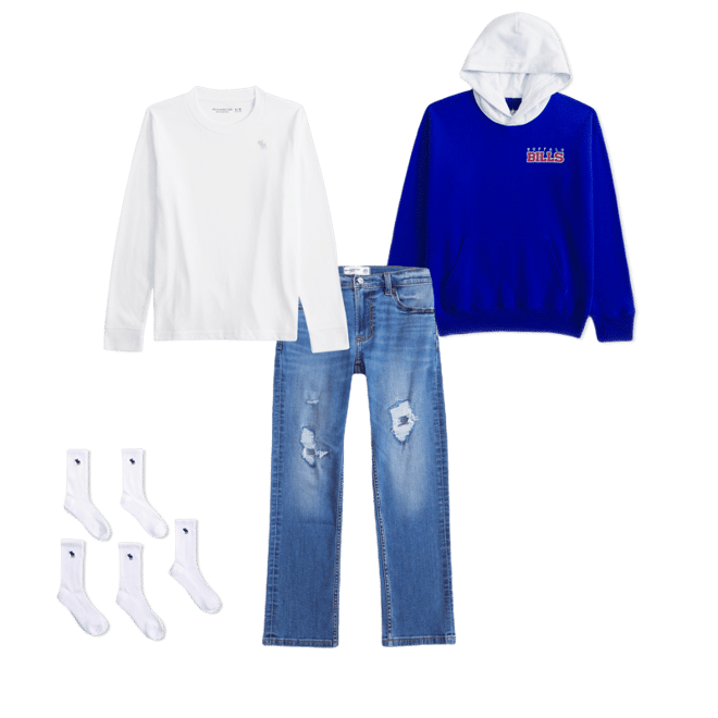 buffalo bills graphic popover hoodie