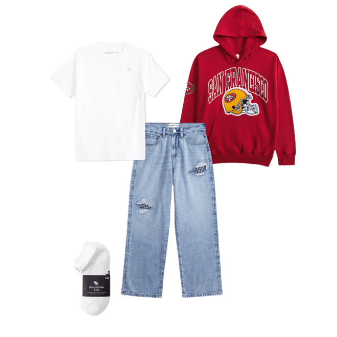 san francisco 49ers graphic popover hoodie