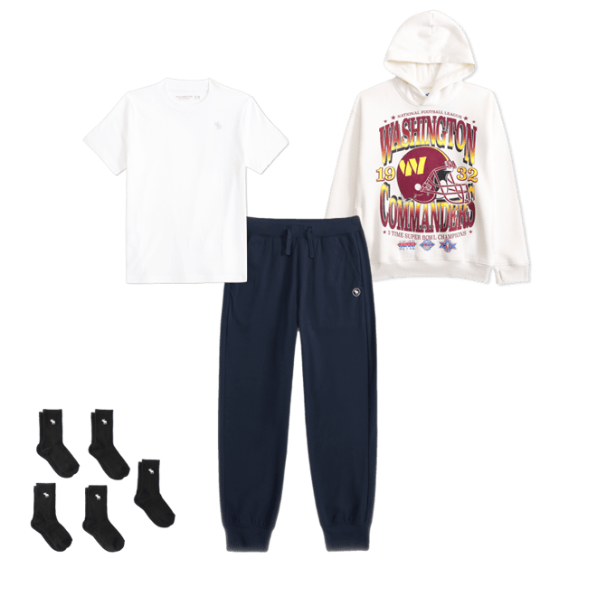 washington commanders graphic popover hoodie