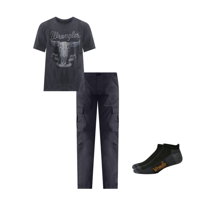 Men's Steerhead Graphic T-Shirt in Caviar Heather