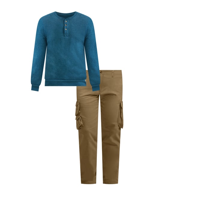 Men's Wrangler® Flex Tapered Cargo Pant in Kangaroo