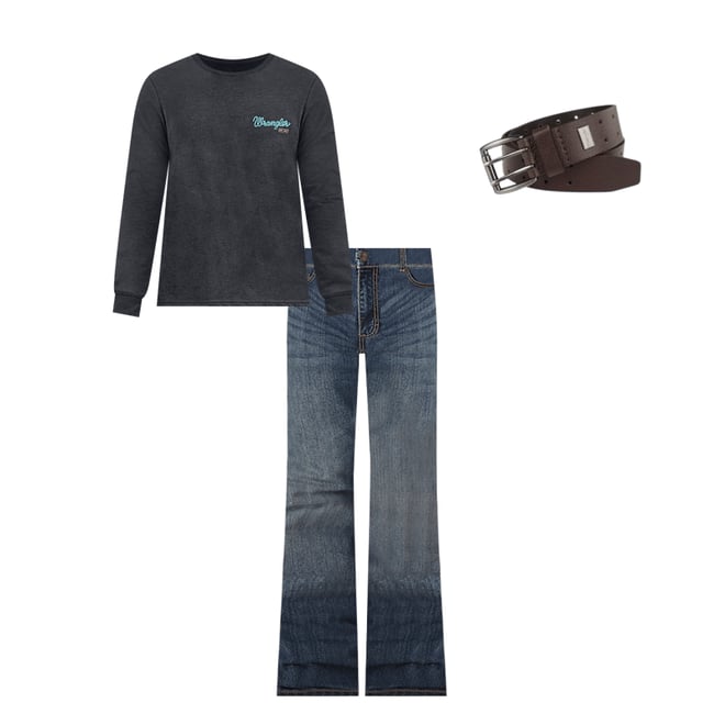Men's Wrangler Retro® Slim Fit Bootcut Jean in Layton
