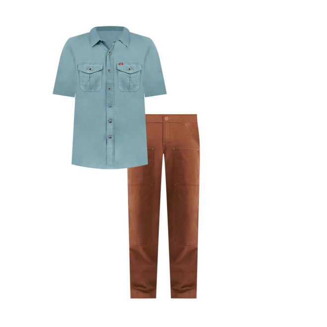 Men's Utility Relaxed Pant in Cambridge Brown