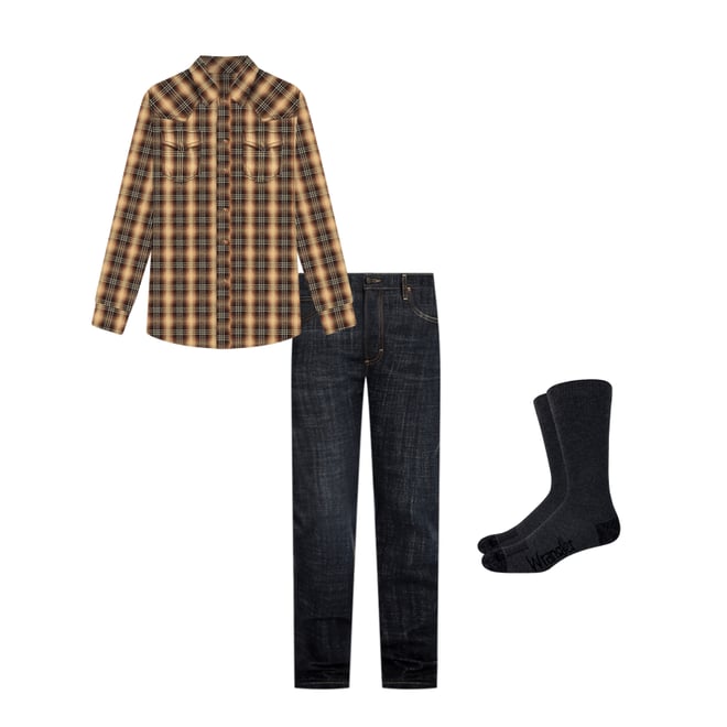 Men's Wrangler Retro® Slim Fit Bootcut Jean in Dax