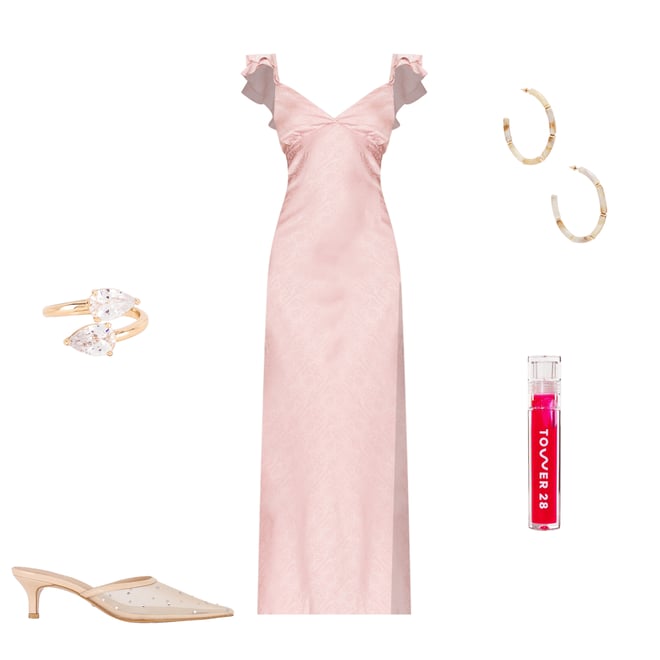 2nd bundle featuring 4 items which compliment Becky Ruffle Maxi Dress