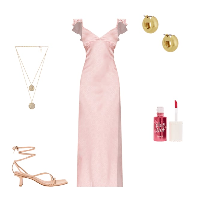 3rd bundle featuring 4 items which compliment Becky Ruffle Maxi Dress