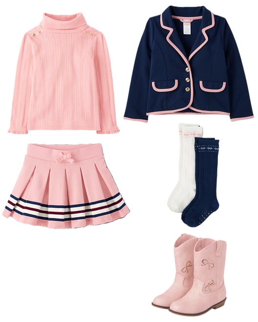 1st bundle featuring 4 items which compliment Girls Bow Pointelle Knee Socks 2-Pack