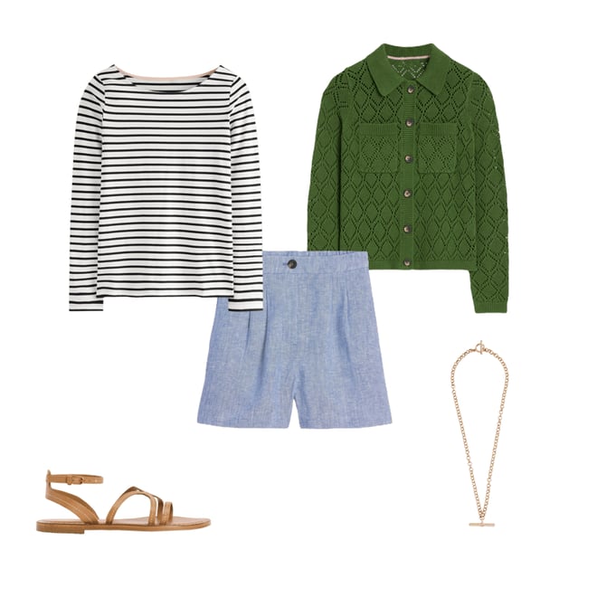1st bundle featuring 4 items which compliment Astrid Knitted Shirt-Promenade Green