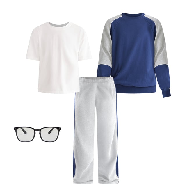 Colorblocked Stripe Straight Leg Sweatpants