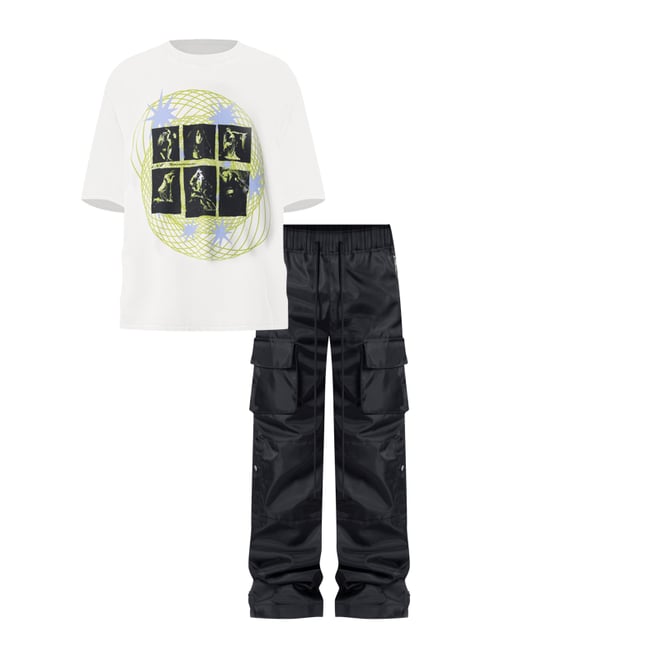 Snap Front Cargo Pants - Black | mnml | shop now