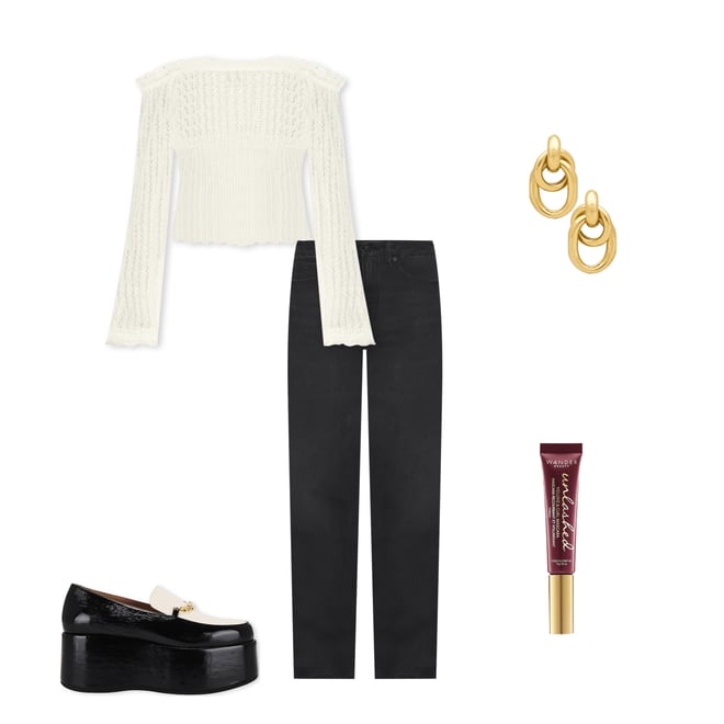 6th bundle featuring 4 items which compliment Platform Loafer Naplack