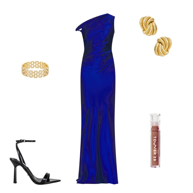 Amanda Uprichard Modesto Maxi Dress in Ultramarine | REVOLVE