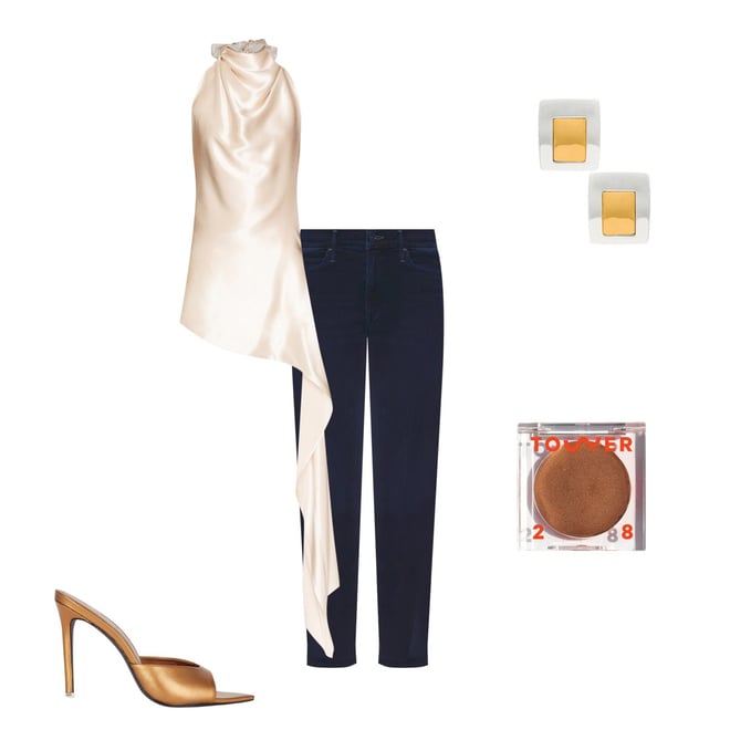 ボレロ STUDIOUS - TAN:LUSTER BOLERO TAN. 「LUSTER BOLERO」silver | gouter le cabinet