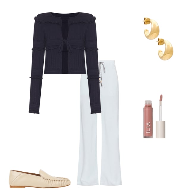 1st bundle featuring 4 items which compliment Mesh Wide Leg Pant