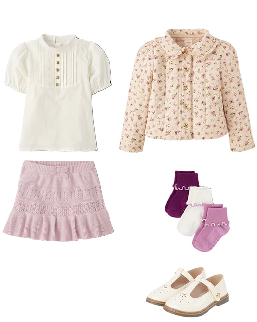 6th bundle featuring 4 items which compliment Girls Lettuce Crew Socks 3-Pack