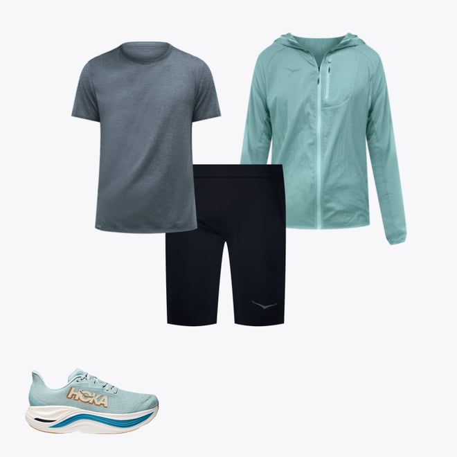 HOKA ホカオネオネ　SKYFLOW JACKET ブラック　サイズS HOKA Skyflow Jacket Black
