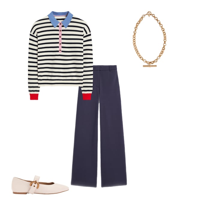 1st bundle featuring 3 items which compliment Belgravia Ponte Trousers-Navy