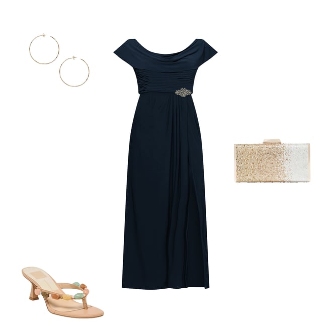 green emerald velvet dress Alex Evenings Size 10-M Women's Navy Embroidered Maxi Dress – Treasures  Upscale Consignment