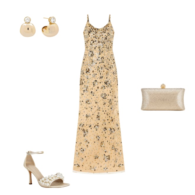 【Mac Duggal】Floral Scoop Neck Evening Gown 関税送料込 Mac Duggal Floral Embellished Scoop Neck Evening Gown
