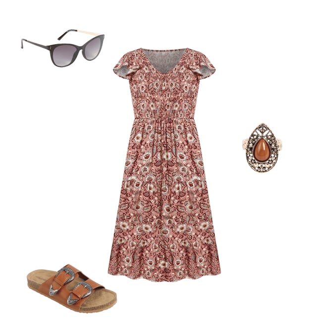 SuperCush Estelle Western Buckle Footbed Sandal | maurices