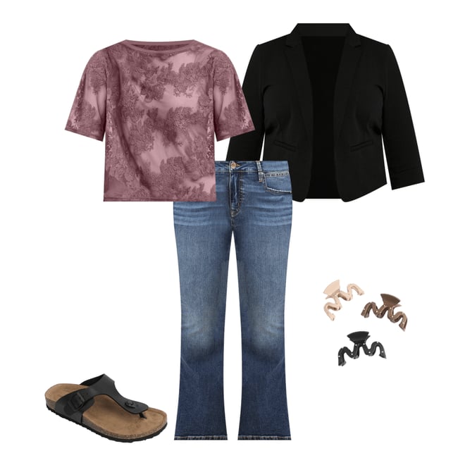 SuperCush Chloe Toe Thong Footbed Sandal