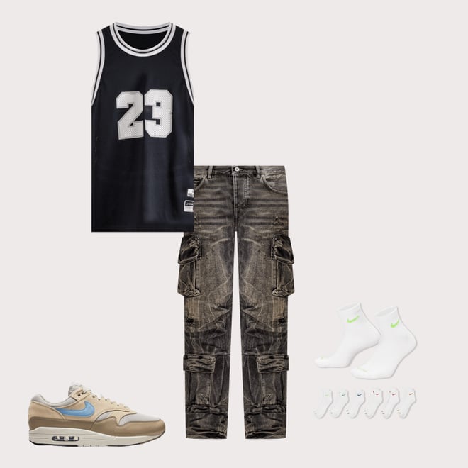 Smoke Rise Stacked Flare Cargo Jeans – DTLR