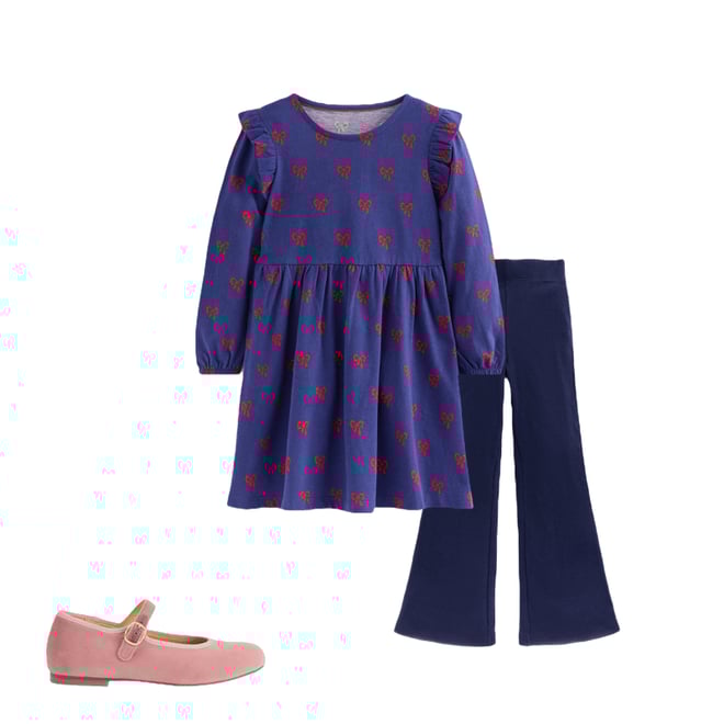 3rd bundle featuring 2 items which compliment Ribbed Flare Leggings-College Navy