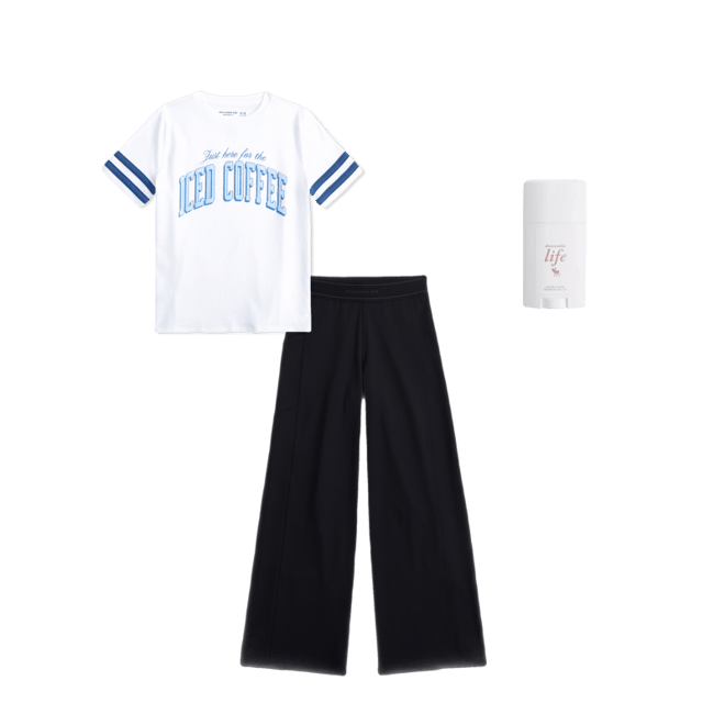 oversized sporty iced coffee graphic tee