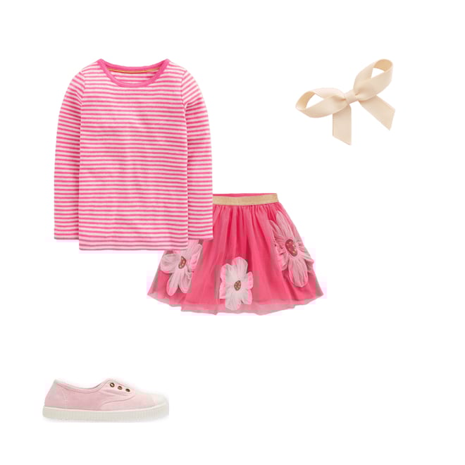 soor ploom■FRILL TEE■SORBET POINTELLE Soor Ploom Essentials, Field Tee - Fleur Print Sorbet – cuccu