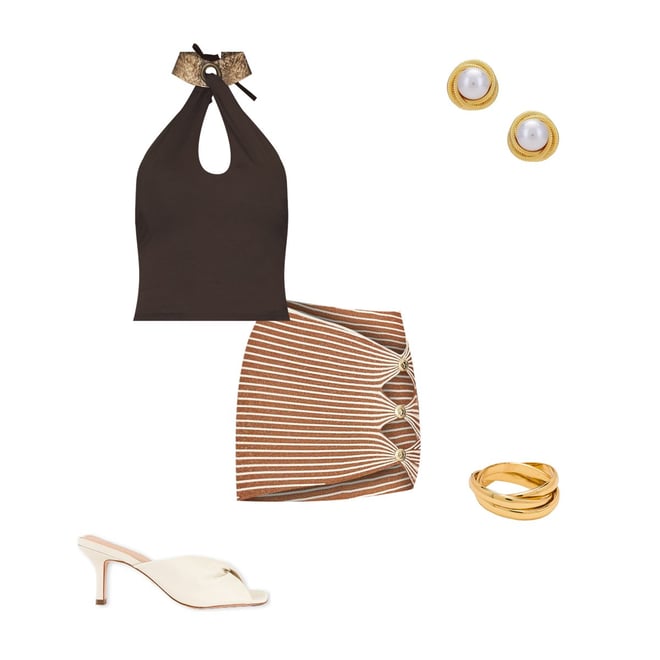 Halter Eyelet Top