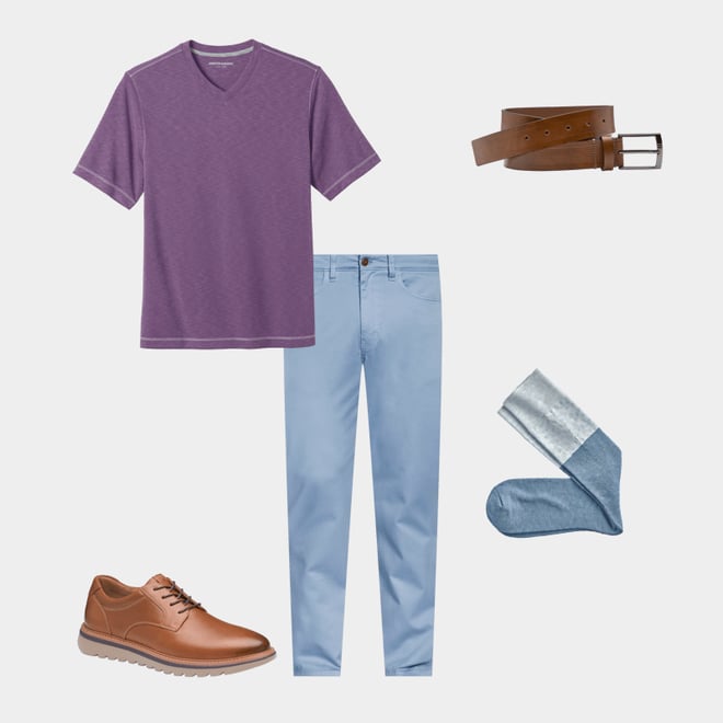 1st bundle featuring 4 items which compliment Diamond Colorblock Socks
