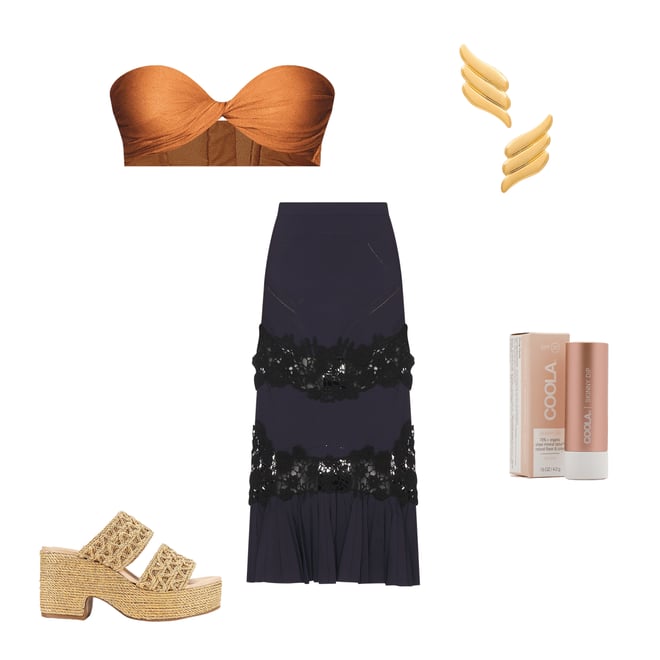 1st bundle featuring 4 items which compliment Strapless Top