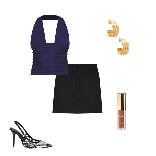 AEXAE Wool Mini Skirt in Black | REVOLVE