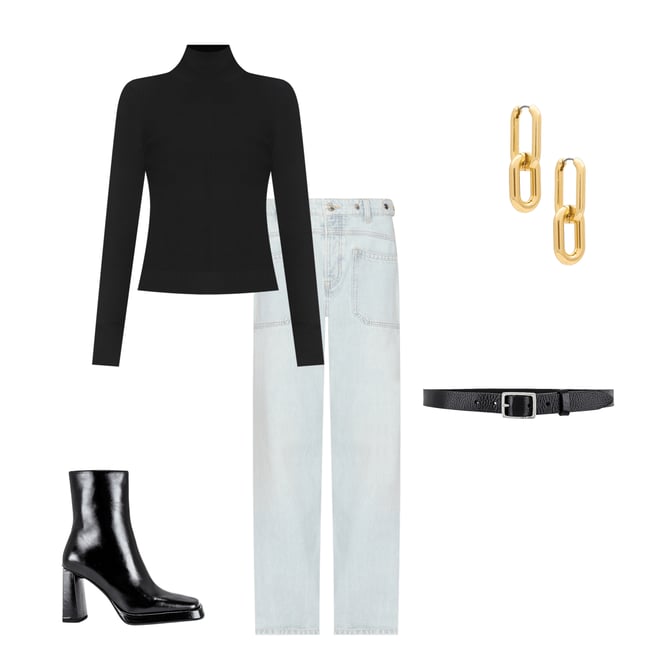 3rd bundle featuring 4 items which compliment x REVOLVE Peyton Turtleneck Sweater