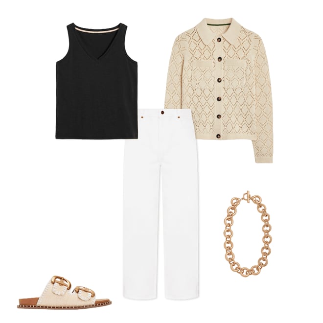 4th bundle featuring 4 items which compliment Astrid Knitted Shirt-Warm Ivory