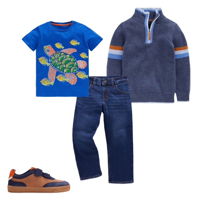 3rd bundle featuring 3 items which compliment Glow Superstitch T-Shirt-Gallery Blue Turtle