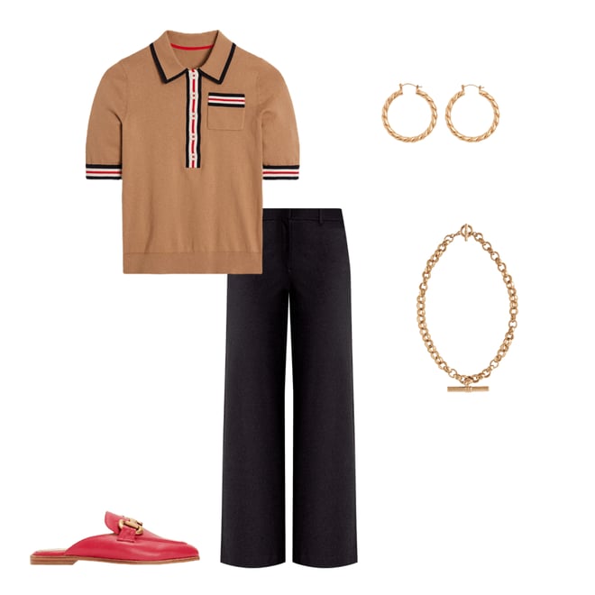 2nd bundle featuring 4 items which compliment Cotton Henley T-shirt-Camel Melange