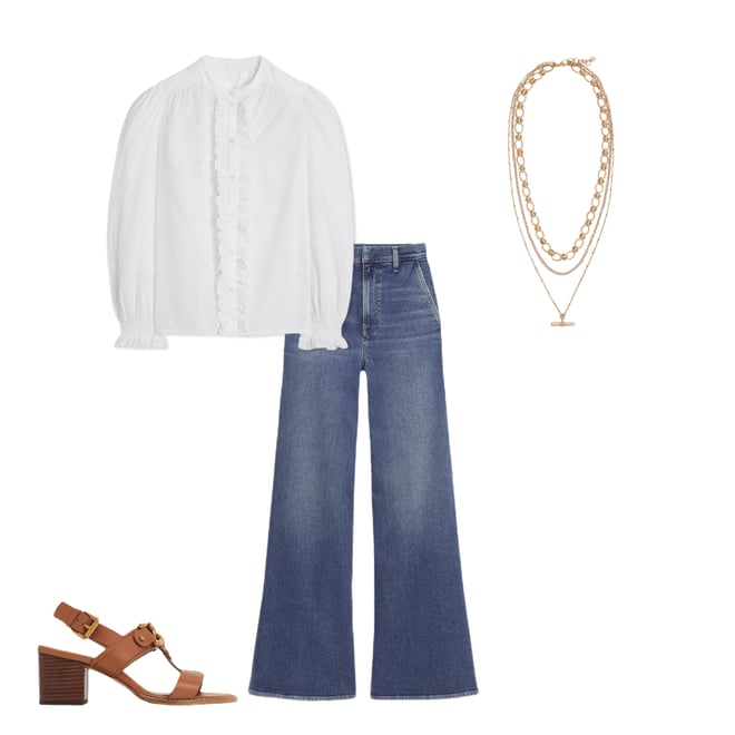 1st bundle featuring 3 items which compliment High Rise Clean Wide Jeans-Mid Vintage