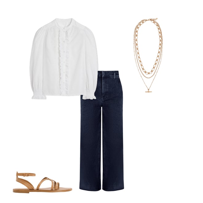 1st bundle featuring 3 items which compliment High Rise Clean Wide Jeans-Dark Vintage