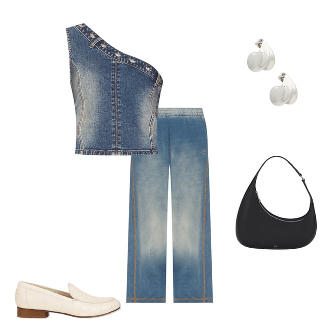 2nd bundle featuring 4 items which compliment Party Half Denim Top
