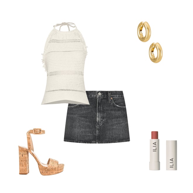 4th bundle featuring 4 items which compliment X REVOLVE Mika Platform Heel