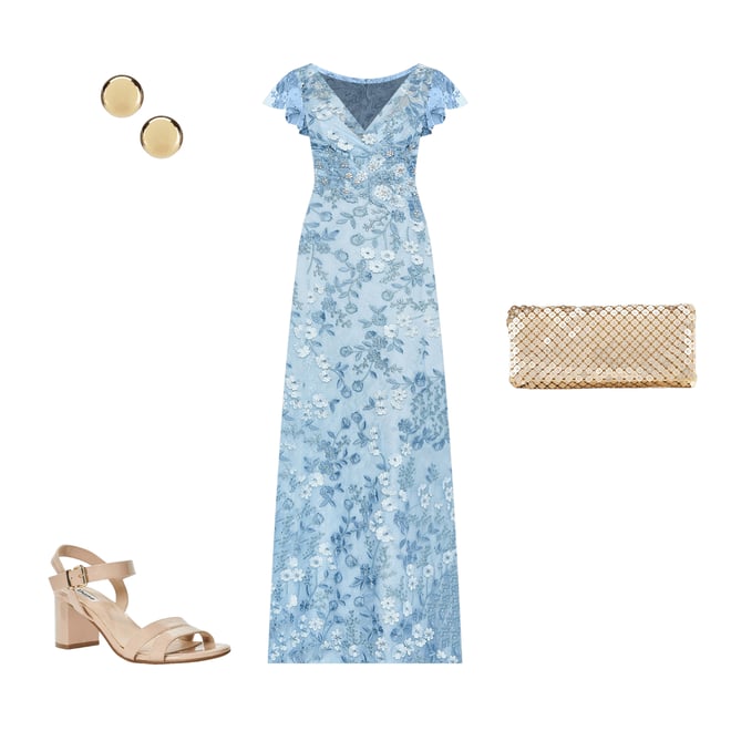 summer evening maxi dresses Waves Maxi Dress in Blue | Off The Shoulder Flowy Maxi Dress