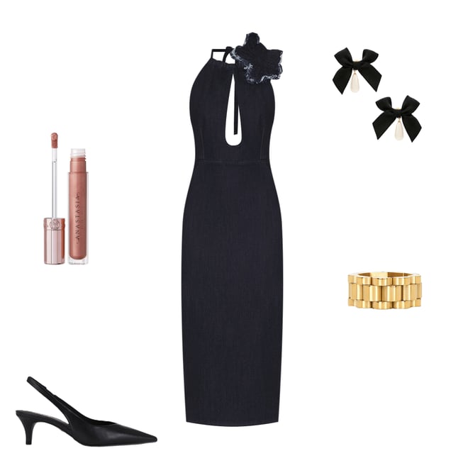 1st bundle featuring 4 items which compliment Bow Drop Pearl Earrings