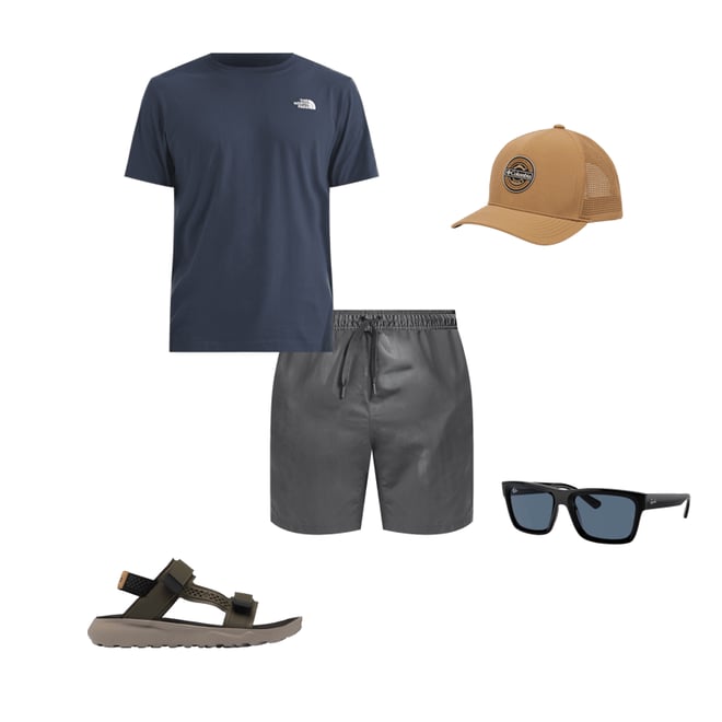 ◎THE NORTH FACE◎ All round short sleeve round tee NT7UQ11B THE NORTH FACE Men's Short Sleeve Throwback Tee, Shady Blue