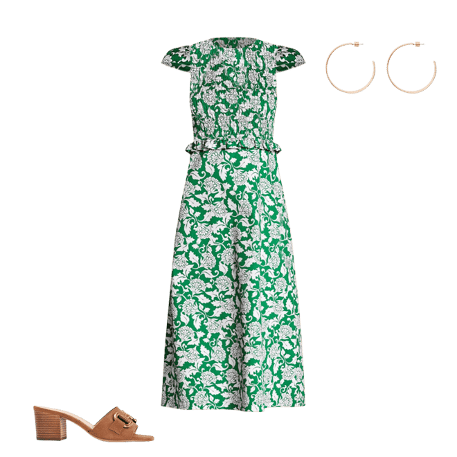 green curry dressing Khari | Bottle Green High-Neck Twisted Maxi Dress With Drape main image 1